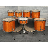 Yamaha Stage Custom Birch 9pc Drum Set (24" Double Bass) Honey Amber - Drum Center Of Portsmouth