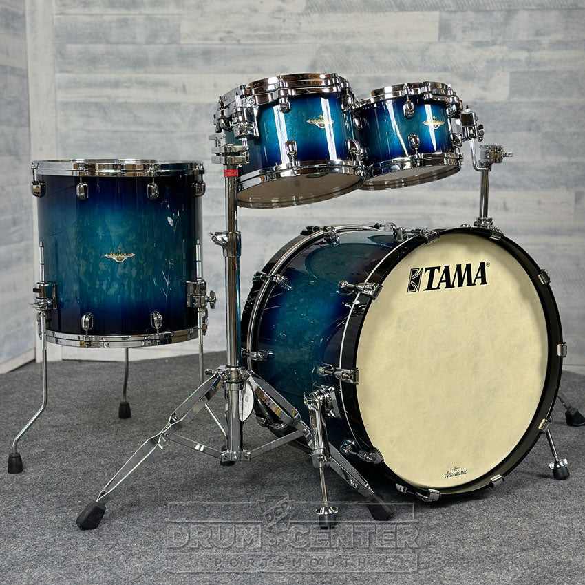 Tama Starclassic Maple 4pc Drum Set Molten Electric Blue Burst