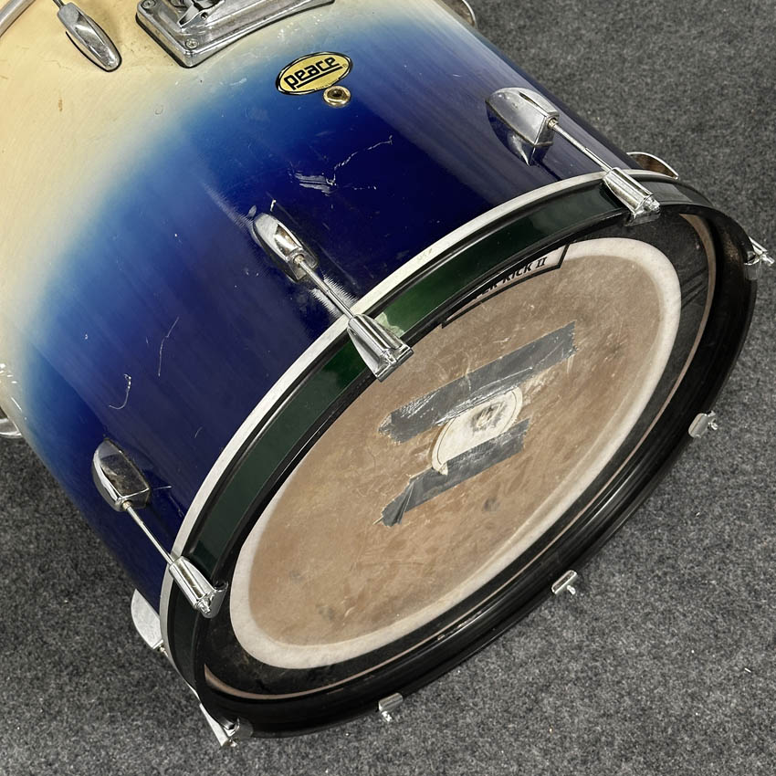 Used Peace 5pc Drum Set Blue to White Fade - Fair - Drum Center Of Portsmouth