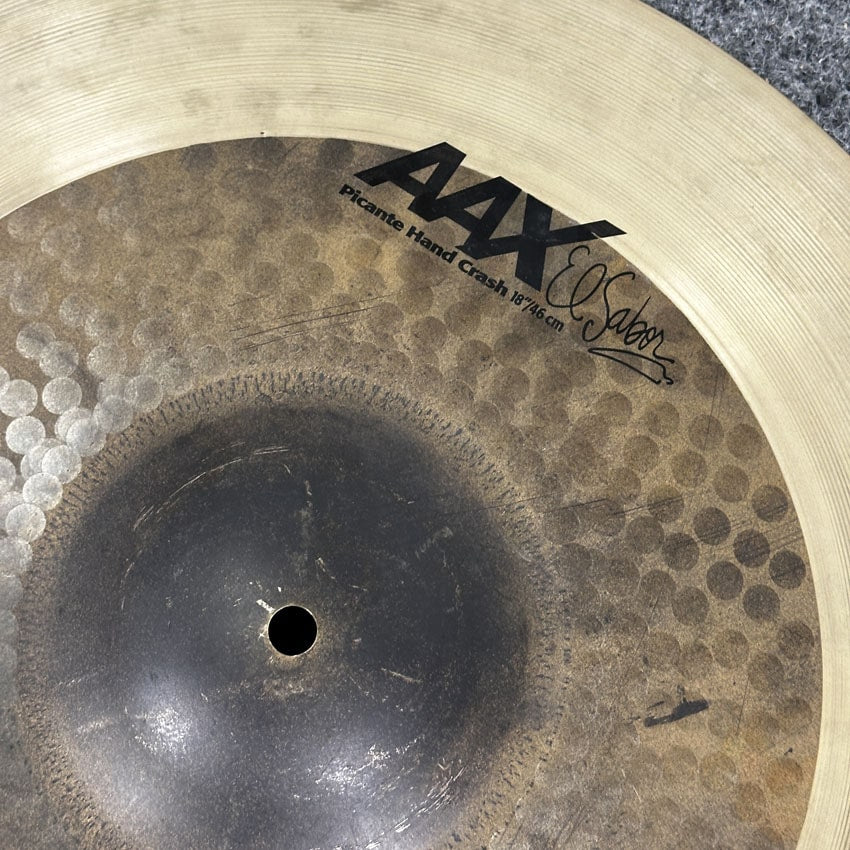 Used Sabian AAX Picante Crash Cymbal 18" - Very Good - Drum Center Of Portsmouth