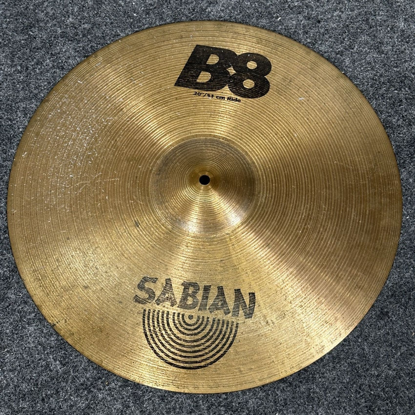 Used Sabian B8 Ride Cymbal 20" - Fair - Drum Center Of Portsmouth