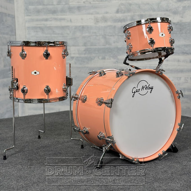 George Way Aristocrat Studio Drum Set 20/12/14 6 Point Pink - Drum Center Of Portsmouth