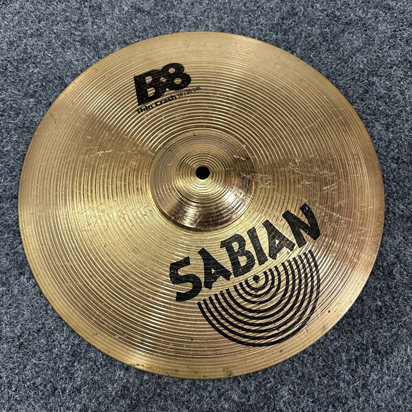 Used Sabian B8 Thin Crash Cymbal 14" - Fair - Drum Center Of Portsmouth