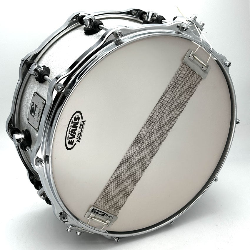 Used Sonor Designer Snare Drum - White Sparkle 14x6.5 - Very Good - Drum Center Of Portsmouth