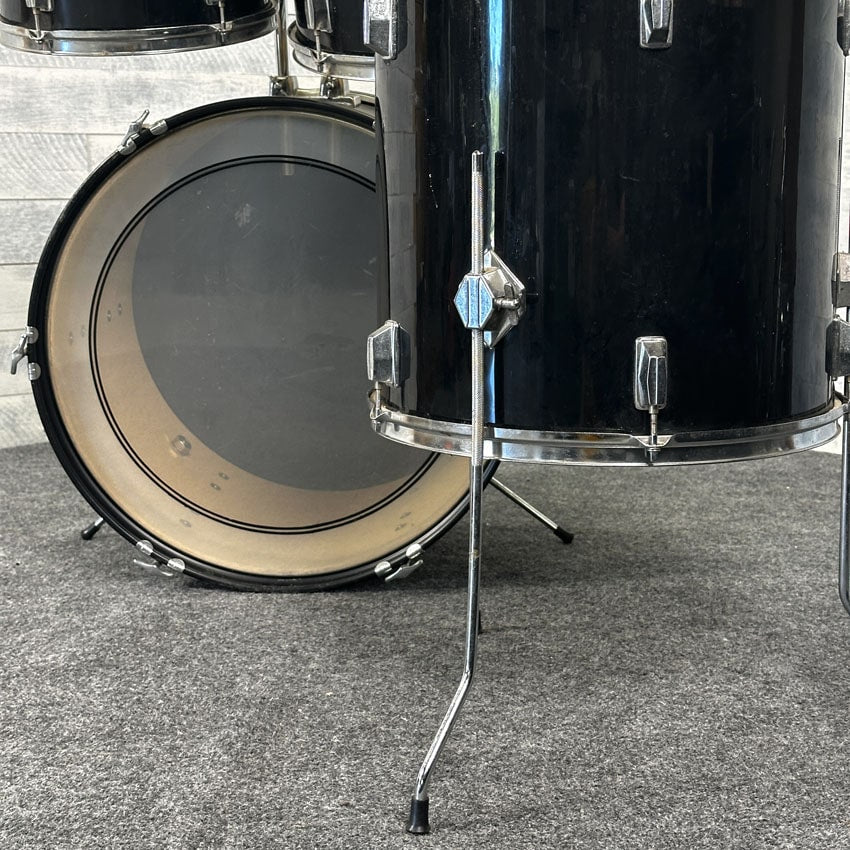 Used Percussion Plus 4pc Drum Set Black - Fair - Drum Center Of Portsmouth