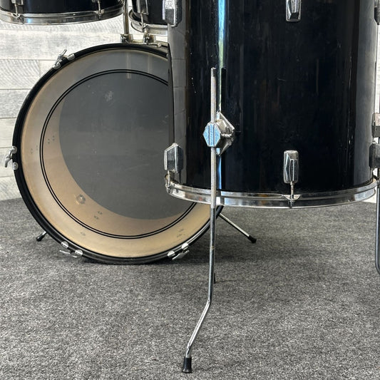 Used Percussion Plus 4pc Drum Set Black - Fair - Drum Center Of Portsmouth