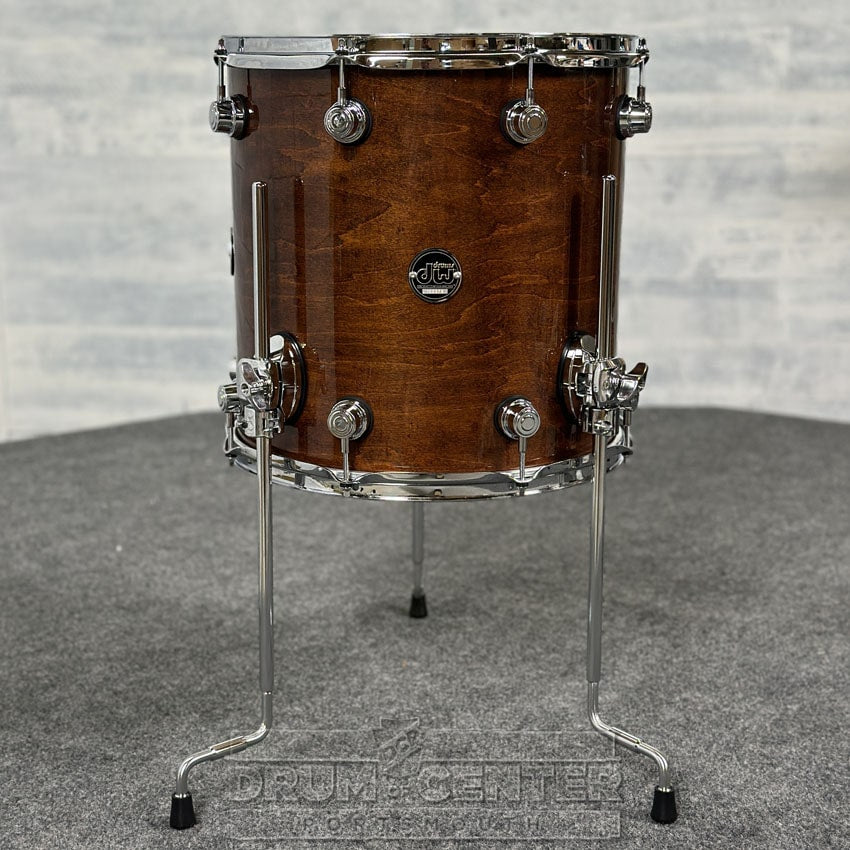 DW Performance Floor Tom 14x14 Walnut Lacquer - DCP Exclusive! - Drum Center Of Portsmouth