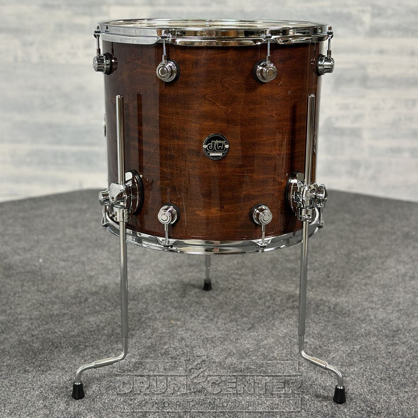 DW Performance Floor Tom 16x14 Walnut Lacquer - DCP Exclusive! - Drum Center Of Portsmouth