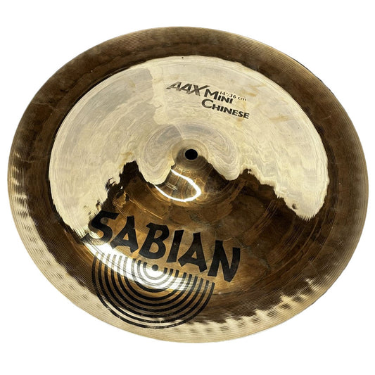 Used Sabian AAX Brilliant Mini Chinese Cymbal 14" - Excellent - Drum Center Of Portsmouth