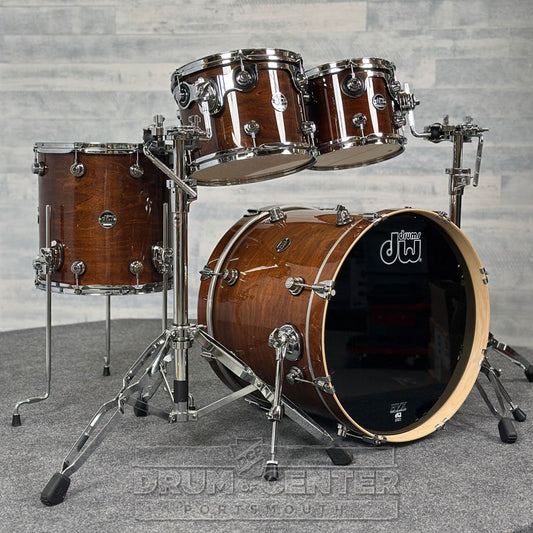 DW Performance 4pc Drum Set w/20"BD Walnut Lacquer - DCP Exclusive! - Drum Center Of Portsmouth