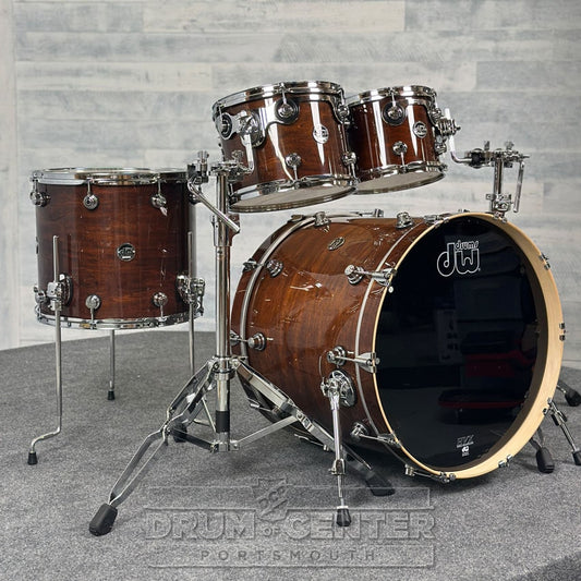 DW Performance 4pc Drum Set w/22"BD Walnut Lacquer - DCP Exclusive! - Drum Center Of Portsmouth