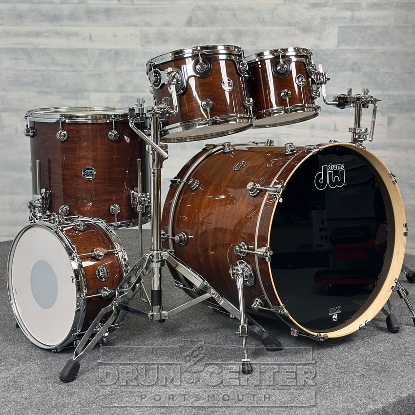 DW Performance 5pc Drum Set w/Snare Walnut Lacquer - DCP Exclusive! - Drum Center Of Portsmouth