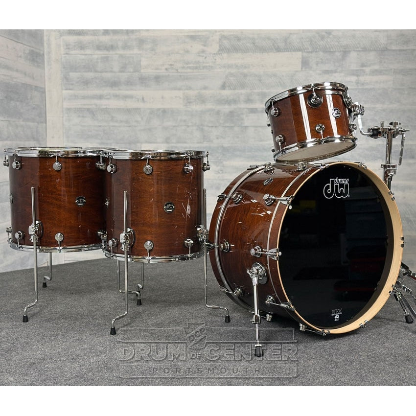 DW Performance 4pc Drum Set w/24"BD Walnut Lacquer - DCP Exclusive! - Drum Center Of Portsmouth