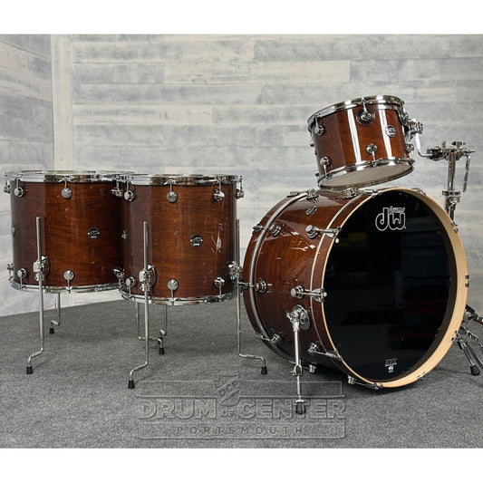 DW Performance 4pc Drum Set w/24"BD Walnut Lacquer - DCP Exclusive! - Drum Center Of Portsmouth