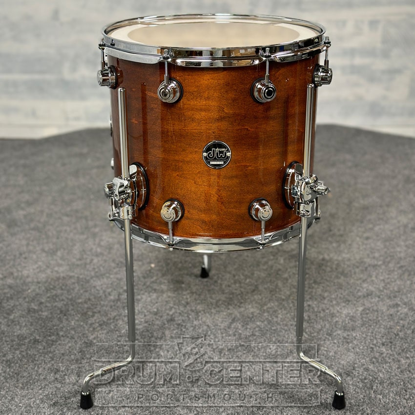 DW Performance Floor Tom 14x12 Walnut Lacquer - DCP Exclusive! - Drum Center Of Portsmouth