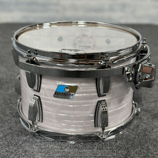 Ludwig Classic Maple "Super 70's" Tom 12x8 70s White Marine Pearl w/Vibraband - DCP Exclusive! - Drum Center Of Portsmouth