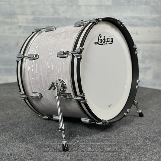 Ludwig Classic Maple "Super 70's"  Bass Drum 20x14 70s White Marine Pearl - DCP Exclusive! - Drum Center Of Portsmouth