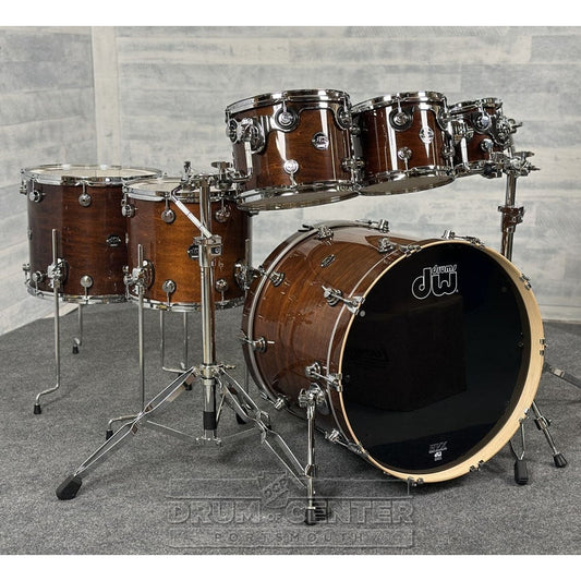 DW Performance 6pc Drum Set Walnut Lacquer - DCP Exclusive! - Drum Center Of Portsmouth