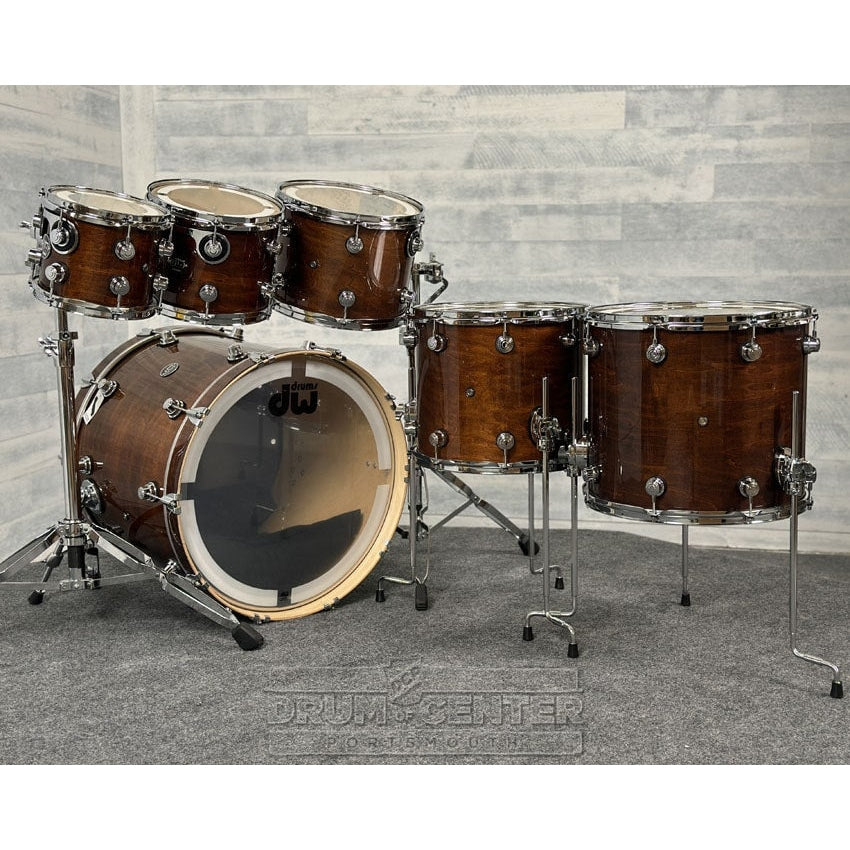 DW Performance 6pc Drum Set Walnut Lacquer - DCP Exclusive! - Drum Center Of Portsmouth