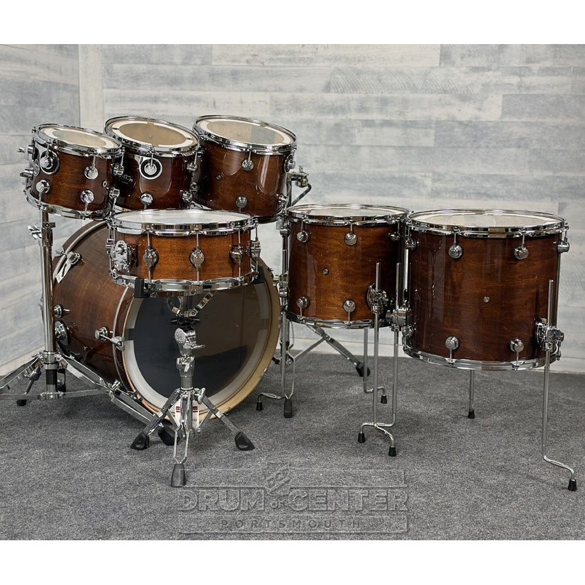 DW Performance 7pc Drum Set Walnut Lacquer - DCP Exclusive! - Drum Center Of Portsmouth
