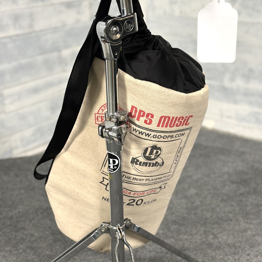 Used LP Matador Bongos Blue w/Stand & Padded Bag - Good - Drum Center Of Portsmouth