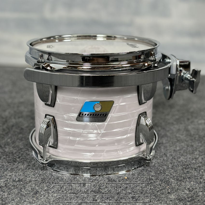 Ludwig Classic Maple "Super 70's" Tom 8x7 70s White Marine Pearl w/Vibraband - DCP Exclusive! - Drum Center Of Portsmouth