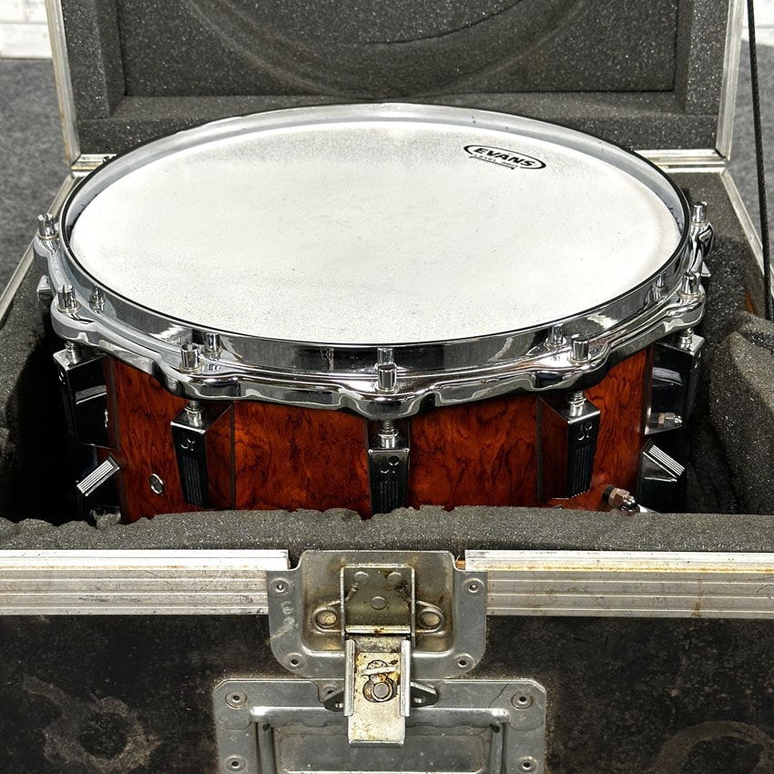 Used Sonor Horst Link Signature Snare Drum 14x8 Bubinga w/ Case - Excellent - Drum Center Of Portsmouth
