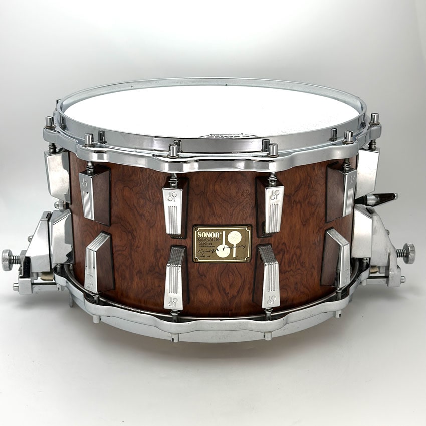 Used Sonor Horst Link Signature Snare Drum 14x8 Bubinga w/ Case - Excellent - Drum Center Of Portsmouth