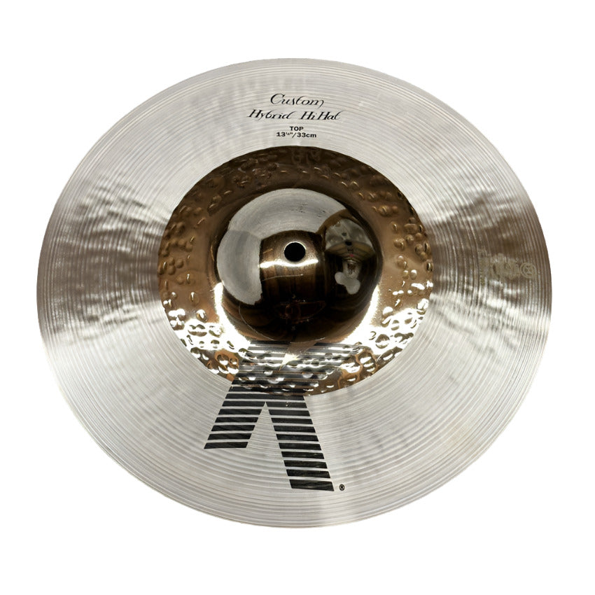 Used Zildjian K Custom Hybrid Hi Hat Cymbal Top 13.25" - Excellent - Drum Center Of Portsmouth