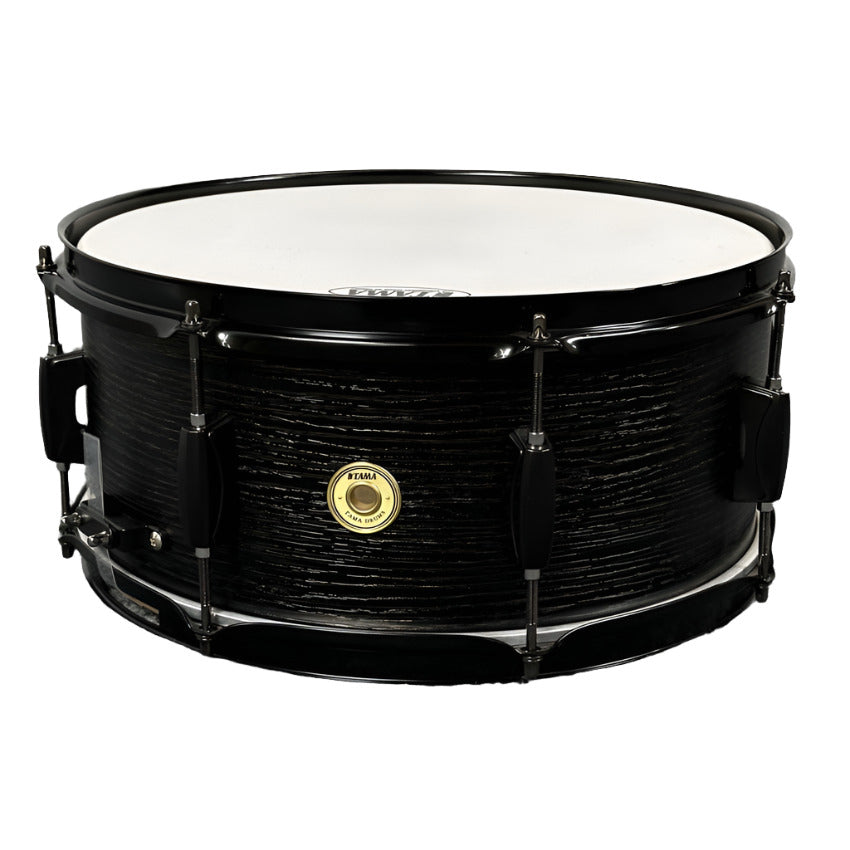 Used Tama Woodworks 14x6.5 Snare Drum Black Oak Wrap - Excellent - Drum Center Of Portsmouth