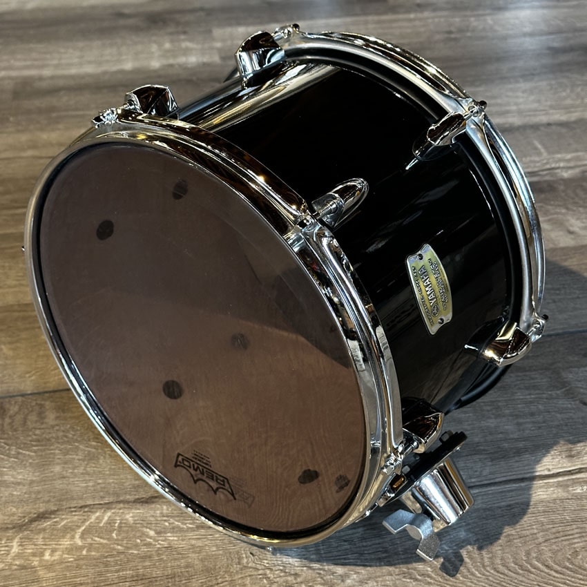 Used Yamaha Stage Custom Birch Rack Tom 12x8 Raven Black - Very Good - Drum Center Of Portsmouth