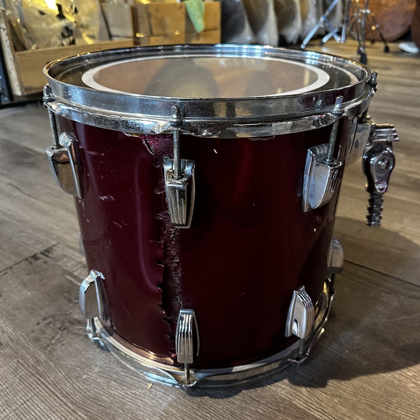 Used Vintage Ludwig 4pc Drumset Maroon Wrap - Fair - Drum Center Of Portsmouth