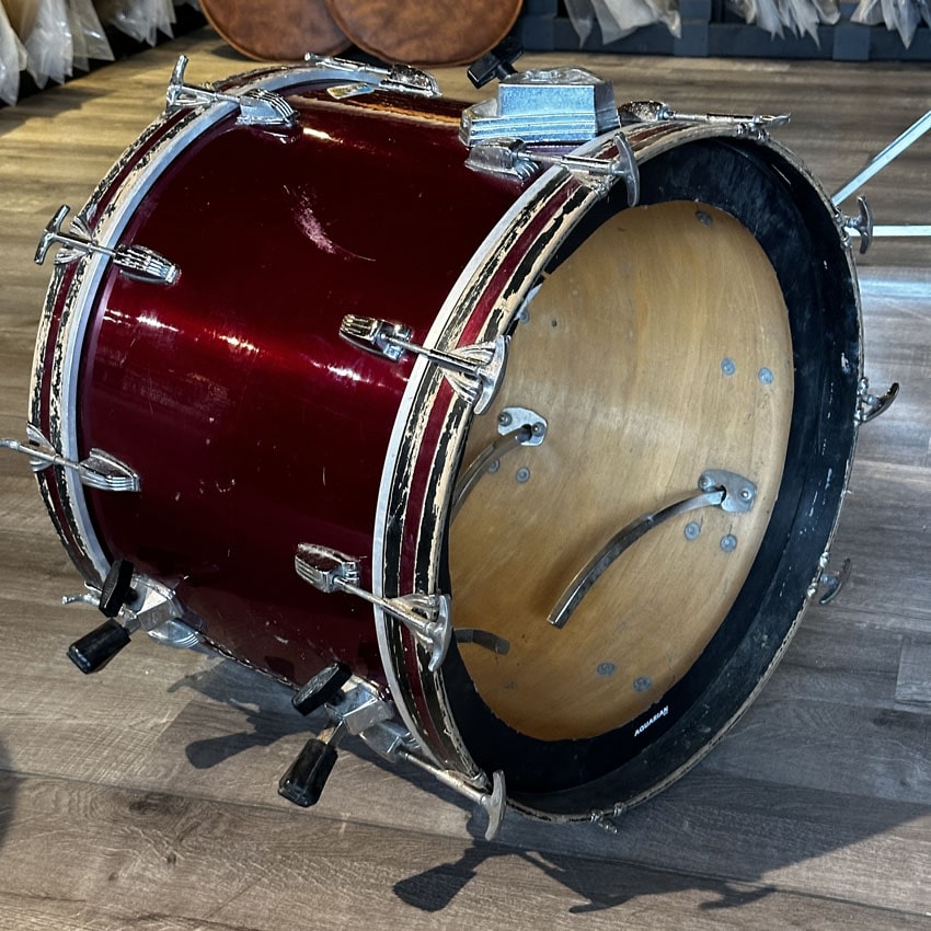 Used Vintage Ludwig 4pc Drumset Maroon Wrap - Fair - Drum Center Of Portsmouth