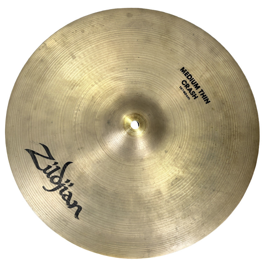 Used Zildjian A Medium Thin Crash Cymbal 16" - Good - Drum Center Of Portsmouth