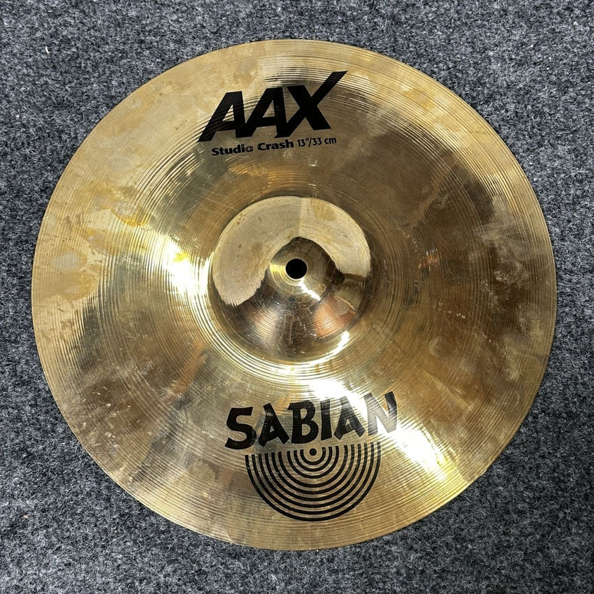 Used Sabian AAX Studio Crash Cymbal 13" - Good - Drum Center Of Portsmouth