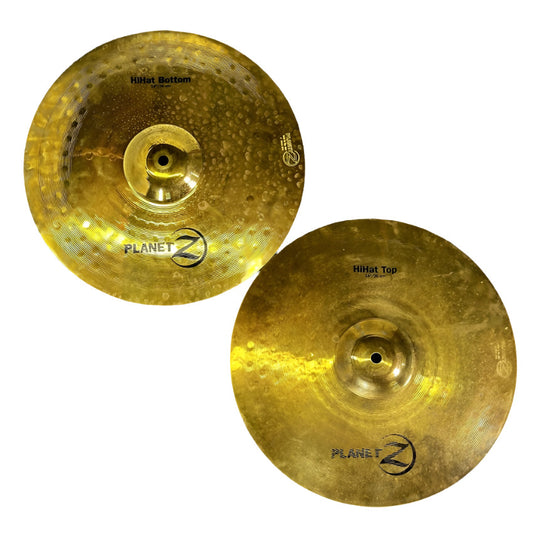Used Zildjian Planet Z Hi Hat Cymbals 14" - Good - Drum Center Of Portsmouth