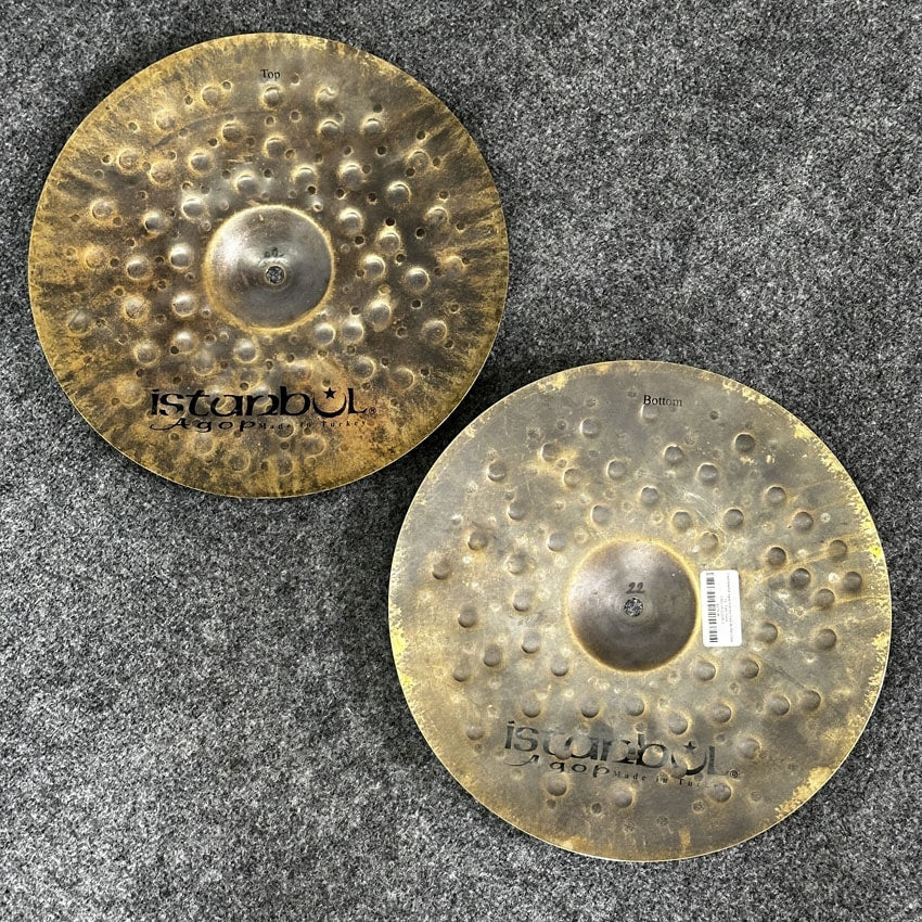Used Istanbul Agop Xist Dry Dark Hi Hat Cymbals 13" - Very Good - Drum Center Of Portsmouth