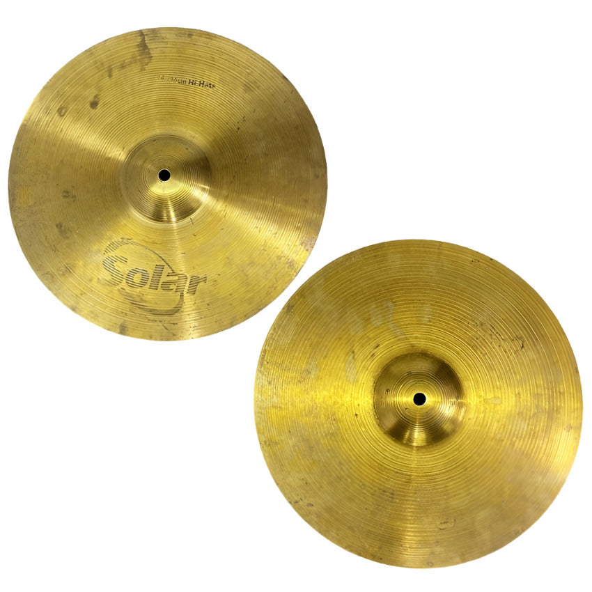Used Sabian Solar Hi Hat Cymbals 14" - Good - Drum Center Of Portsmouth
