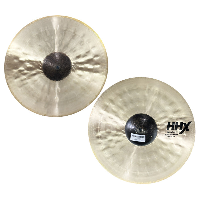 Used Sabian HHX Complex Medium Hi Hat Cymbals 14" - Good - Drum Center Of Portsmouth