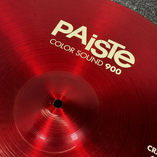 Used Paiste 900 Colorsound Red Crash Cymbal 20 - Good - Drum Center Of Portsmouth