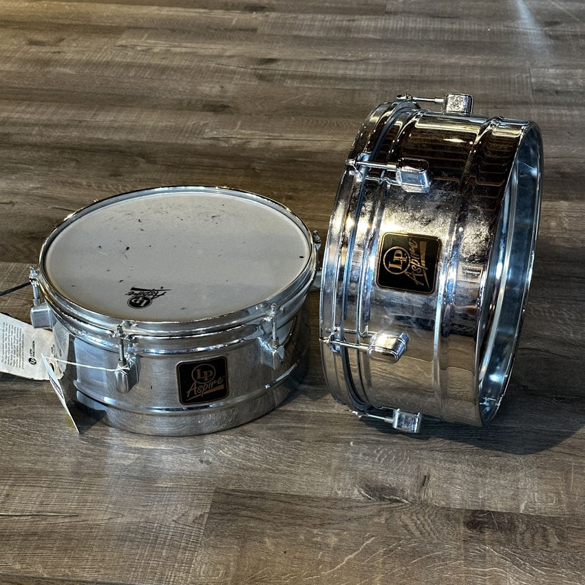 Used LP Aspire Timbale Set 13"/14" - Good - Drum Center Of Portsmouth