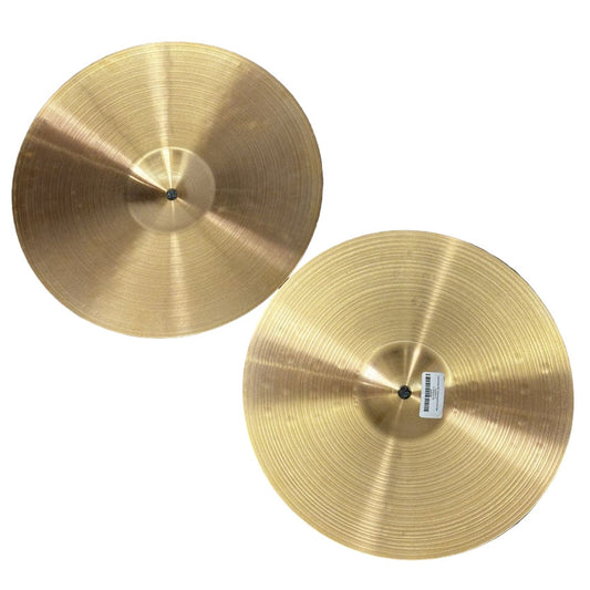Used Paiste 900 Colorsound Red Hi Hat Cymbals 14 - Good - Drum Center Of Portsmouth
