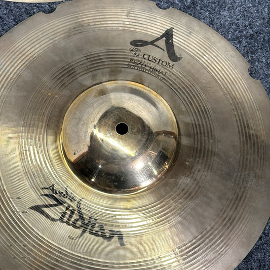 Used Zildjian A Custom Rezo Hi Hat Cymbals 14 - Good - Drum Center Of Portsmouth