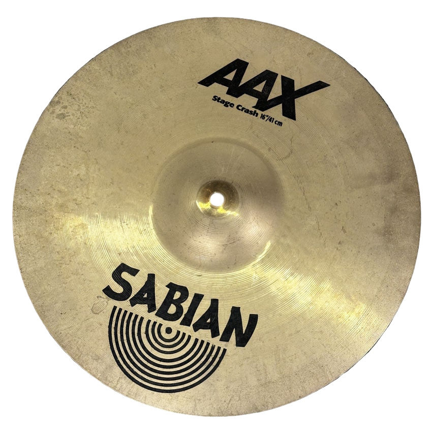 Used Sabian AAX Stage Crash Cymbal 16" - Good - Drum Center Of Portsmouth