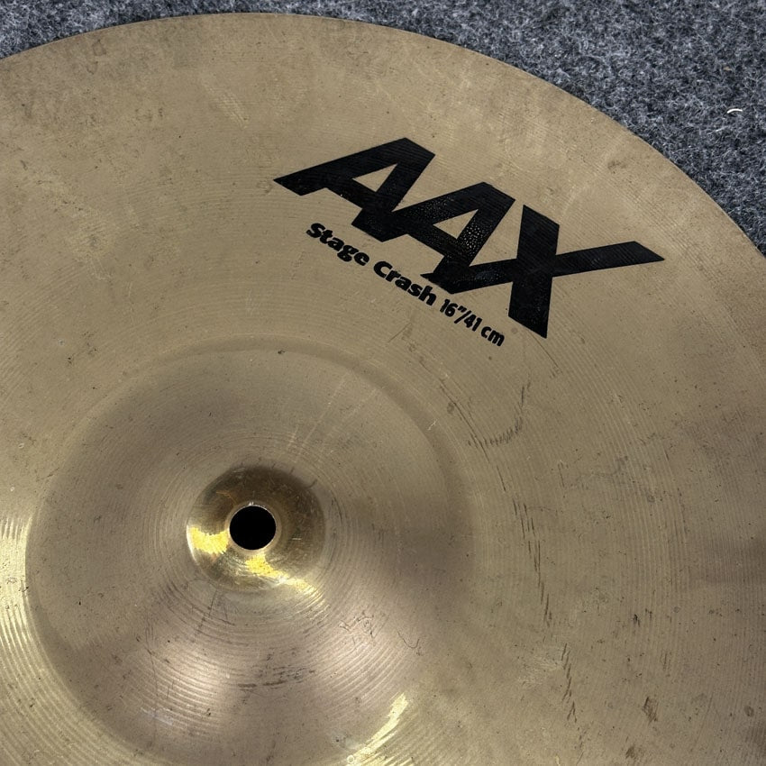 Used Sabian AAX Stage Crash Cymbal 16" - Good - Drum Center Of Portsmouth