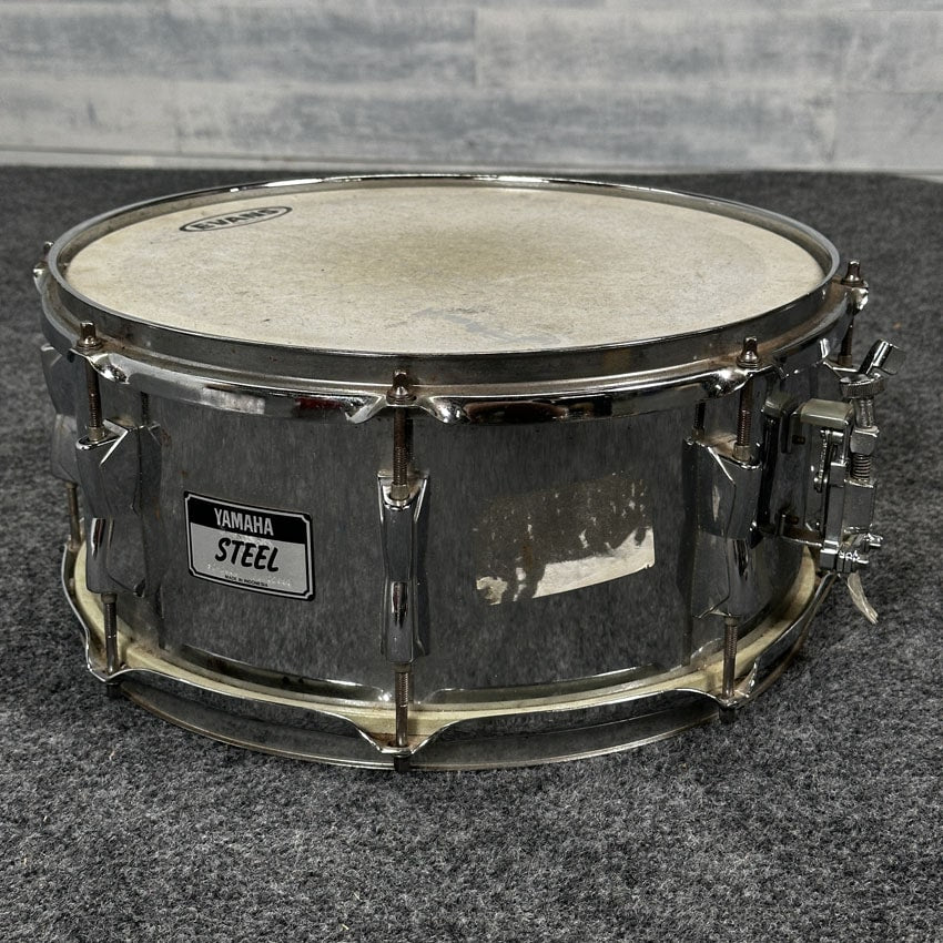 Used Yamaha Steel Snare Drum 14x6.5 - Fair - Drum Center Of Portsmouth