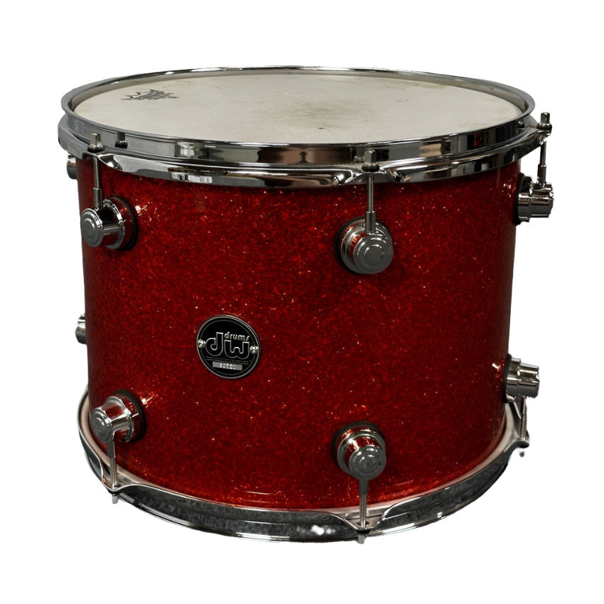Used DW Performance Tom 13x10 Tangerine Glass - Good - Drum Center Of Portsmouth