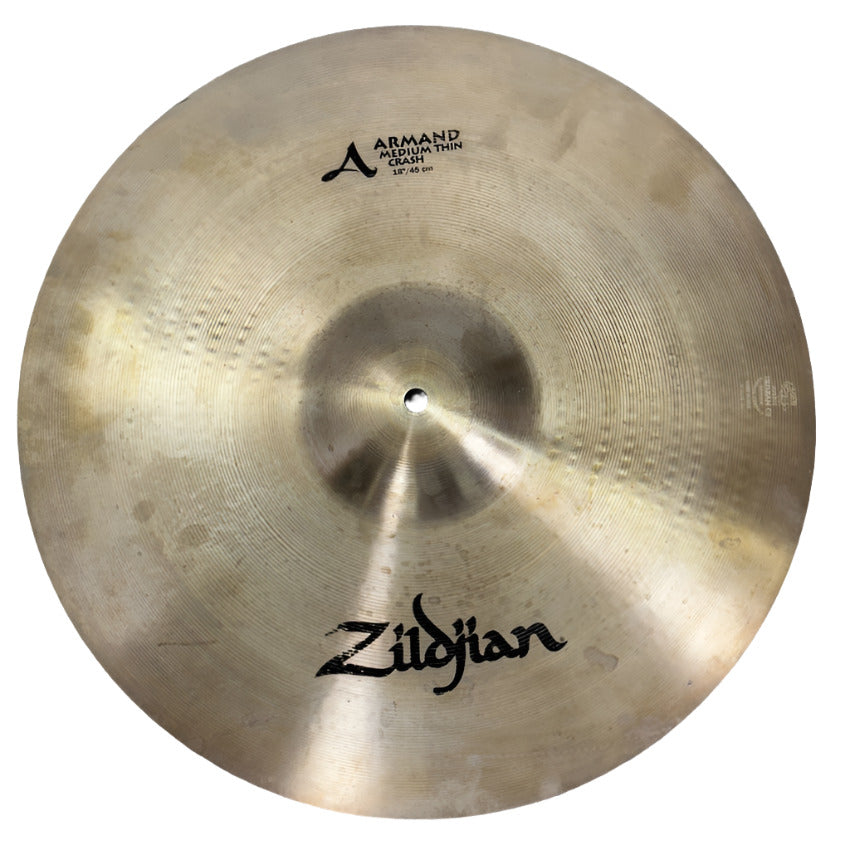 Used Zildjian Armand Medium Thin Crash Cymbal 18" - Good - Drum Center Of Portsmouth