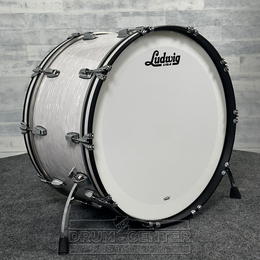 Ludwig Classic Maple "Super 70's"  Bass Drum 26x14 70s White Marine Pearl - DCP Exclusive! - Drum Center Of Portsmouth