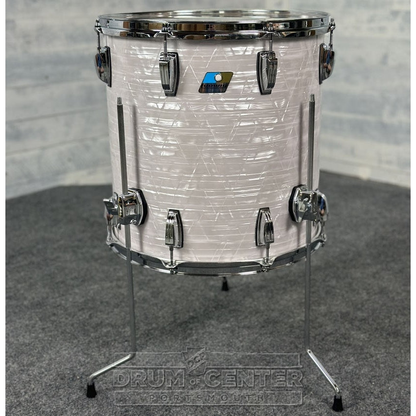 Ludwig Classic Maple "Super 70's"  Floor Tom 16x16 70s White Marine Pearl - DCP Exclusive! - Drum Center Of Portsmouth